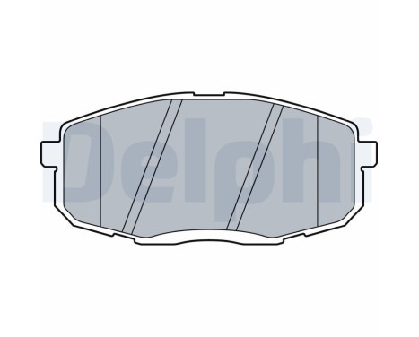 Brake Pad Set, disc brake LP3513 Delphi