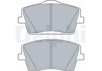 Brake Pad Set, disc brake LP3515 Delphi