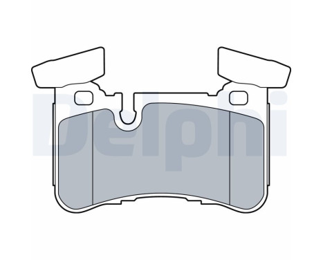 Brake Pad Set, disc brake LP3516 Delphi