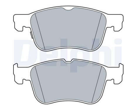 Brake Pad Set, disc brake LP3520 Delphi