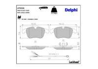 Brake Pad Set, disc brake LP3526 Delphi