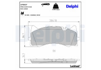 Brake Pad Set, disc brake LP3527 Delphi