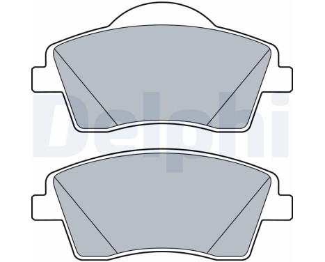 Brake Pad Set, disc brake LP3528 Delphi