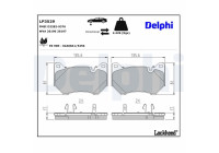 Brake Pad Set, disc brake LP3529 Delphi