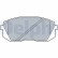 Brake Pad Set, disc brake LP3535 Delphi