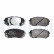 Brake Pad Set, disc brake LP3535 Delphi
