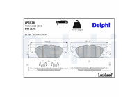 Brake Pad Set, disc brake LP3536 Delphi