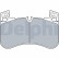 Brake Pad Set, disc brake LP3540 Delphi