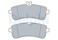 Brake Pad Set, disc brake LP3542 Delphi