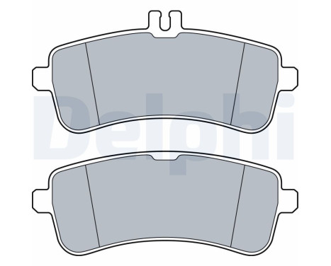 Brake Pad Set, disc brake LP3542 Delphi