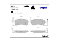 Brake Pad Set, disc brake LP3542 Delphi