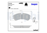 Brake Pad Set, disc brake LP3548 Delphi