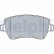 Brake Pad Set, disc brake LP3550 Delphi