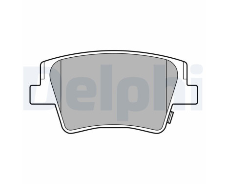 Brake Pad Set, disc brake LP3553 Delphi