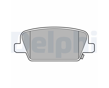 Brake Pad Set, disc brake LP3554 Delphi