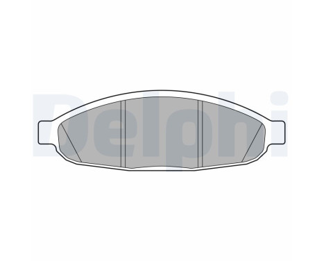 Brake Pad Set, disc brake LP3555 Delphi