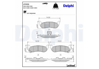 Brake Pad Set, disc brake LP3556 Delphi