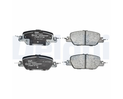 Brake pad set, disc brake LP3566 Delphi