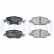 Brake pad set, disc brake LP3566 Delphi