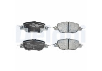 Brake pad set, disc brake LP3566 Delphi