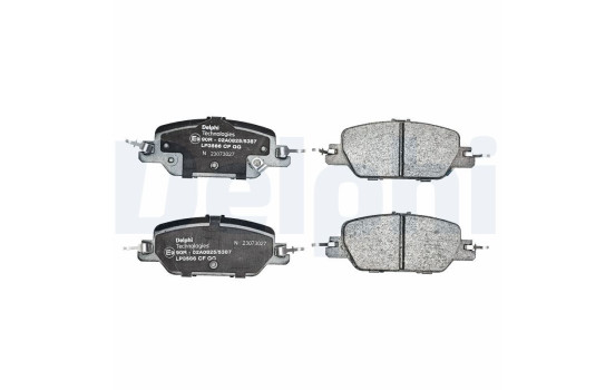 Brake pad set, disc brake LP3566 Delphi