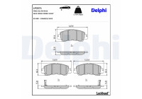 Brake Pad Set, disc brake LP3571 Delphi