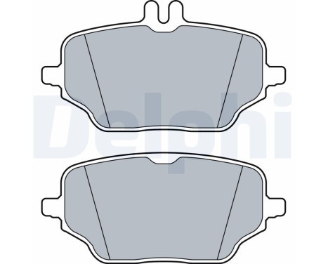 Brake Pad Set, disc brake LP3572 Delphi