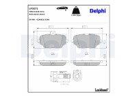 Brake Pad Set, disc brake LP3572 Delphi