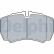 Brake Pad Set, disc brake LP3573 Delphi