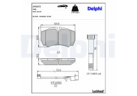 Brake Pad Set, disc brake LP3573 Delphi