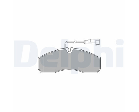 Brake Pad Set, disc brake LP3574 Delphi