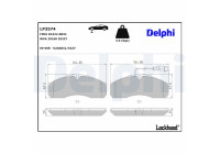 Brake Pad Set, disc brake LP3574 Delphi