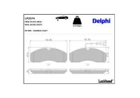 Brake Pad Set, disc brake LP3574 Delphi
