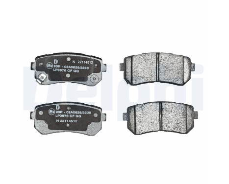 Brake Pad Set, disc brake LP3576 Delphi, Image 2