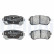 Brake Pad Set, disc brake LP3576 Delphi, Thumbnail 2