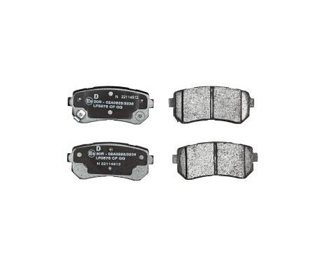 Brake Pad Set, disc brake LP3576 Delphi