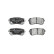 Brake Pad Set, disc brake LP3576 Delphi