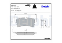 Brake Pad Set, disc brake LP3577 Delphi