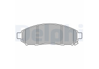 Brake Pad Set, disc brake LP3578 Delphi