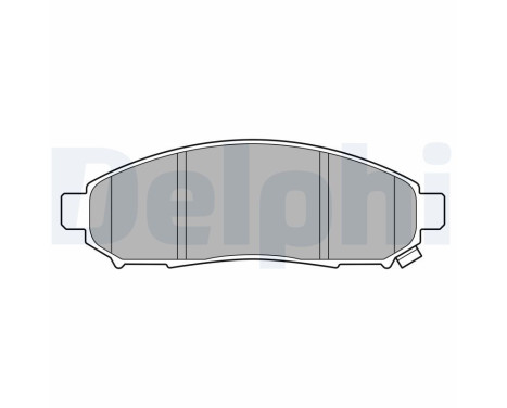 Brake Pad Set, disc brake LP3578 Delphi