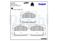 Brake Pad Set, disc brake LP3578 Delphi