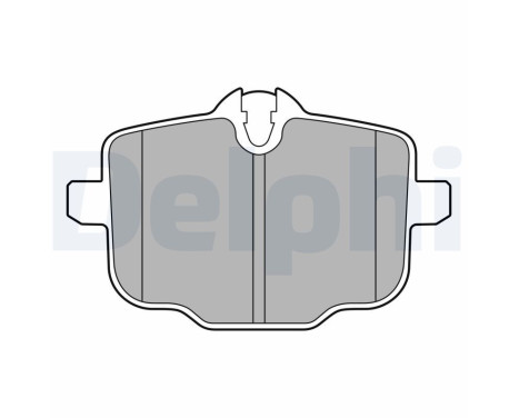 Brake Pad Set, disc brake LP3579 Delphi