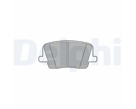 Brake Pad Set, disc brake LP3581 Delphi