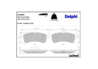 Brake Pad Set, disc brake LP3583 Delphi