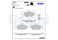 Brake Pad Set, disc brake LP3584 Delphi