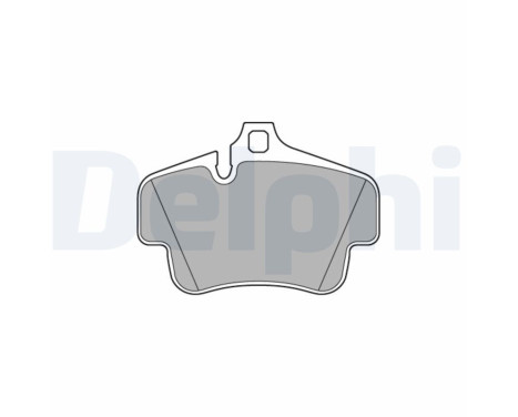 Brake Pad Set, disc brake LP3586 Delphi