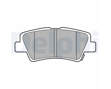 Brake Pad Set, disc brake LP3587 Delphi