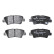 Brake Pad Set, disc brake LP3587 Delphi, Thumbnail 3