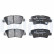Brake Pad Set, disc brake LP3587 Delphi, Thumbnail 2