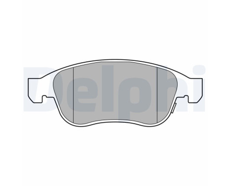 Brake Pad Set, disc brake LP3588 Delphi